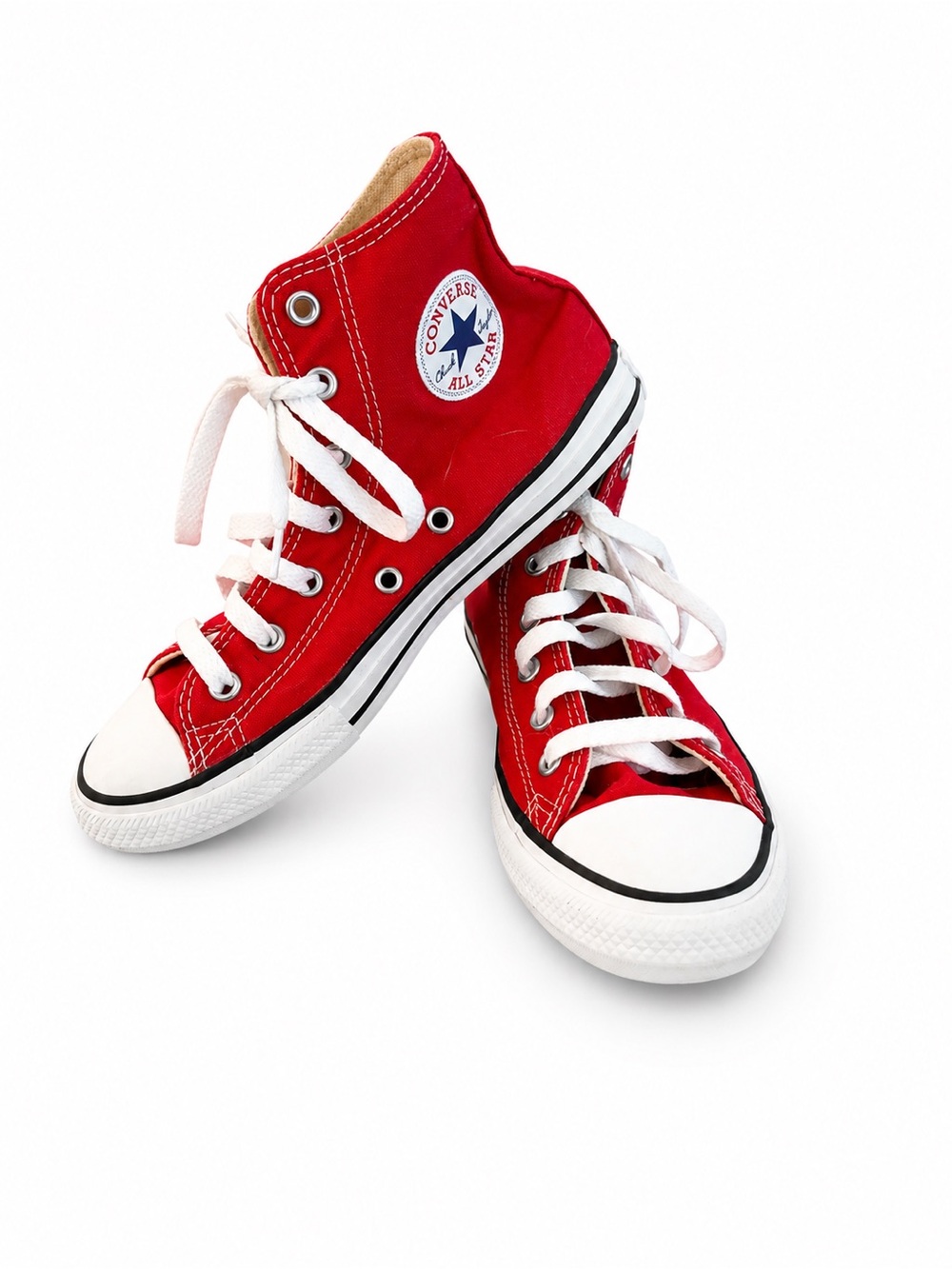 Converse Chuck Taylor All Star High Top Sneakers Red Big Kid Size 3 Youth
